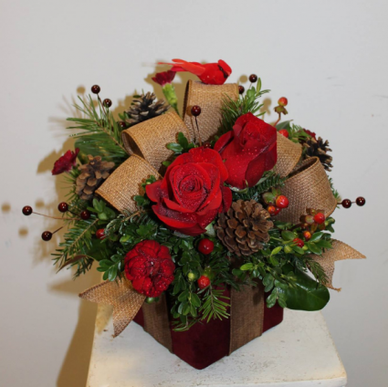 Rustic Gift Box Arrangement ***LOCAL DELIVERY ONLY***