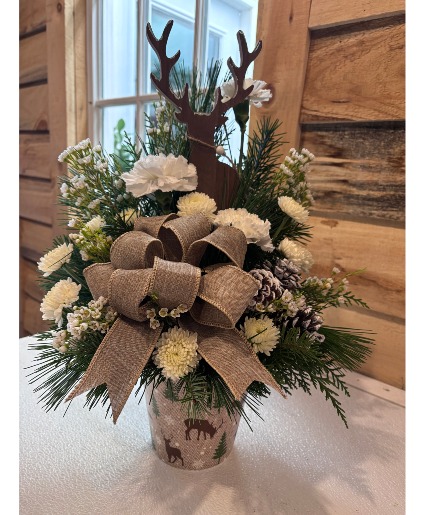 Rustic Reindeer Arrangement 