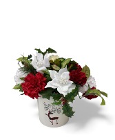 Rustic Reindeer SILK Arrangement 