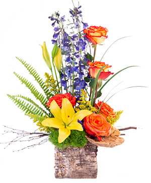 Rustic Roses Flower Arrangement