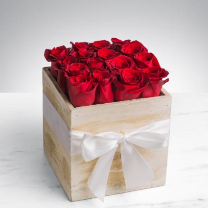 Rustic Roses Rustic Wooden Box