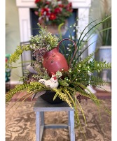 Rustic Spring Silk Home Arrangement