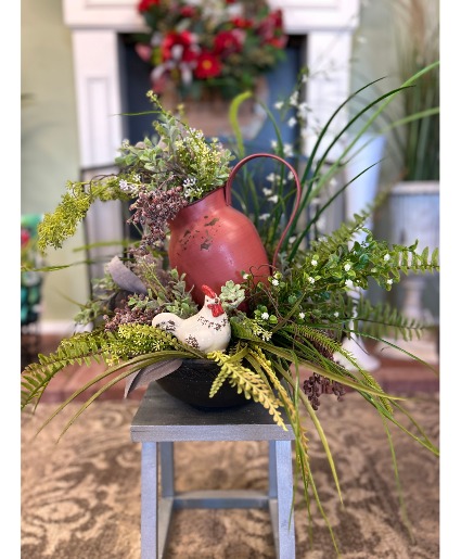 Rustic Spring Silk Home Arrangement