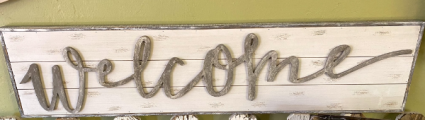 Rustic Welcome Sign 