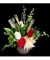 Rustic Wheat Accent with Mix Floral