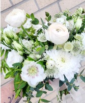 Rustic White and Creme Small Bouquet  