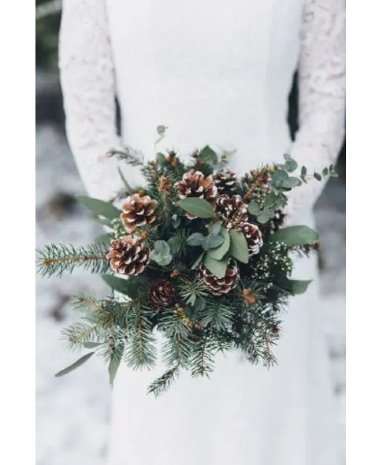 Rustic Winter Bridal Bouquet