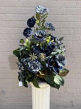 "Ruth" Silk arrangement in whitewashed Crate Silk arrangement