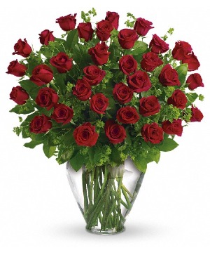 RV36 Red Roses  36 Red Roses in a vase