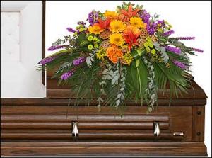 RADIANT MEDLEY CASKET SPRAY Funeral Flowers in Gainesville, FL | PRANGE'S FLORIST RADIANT MEDLEY CASKET SPRAY Funeral Flowers in Gainesville, FL | PRANGE'S FLORIST