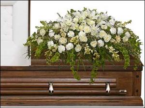 TRANQUILITY CASKET SPRAY Funeral Flowers