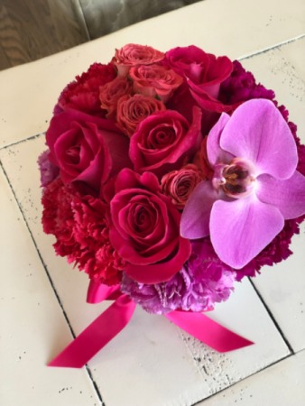 Tropical Summer Flower Box Arrangement Assorted Flowers