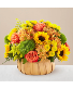 S5334D HARVEST SUNFLOWER BASKET 