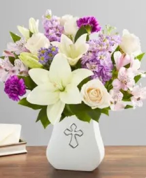 Sacred Blessings Lavender and White  