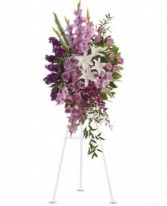 Sacred Garden Easle Spray Funeral Service Flowers