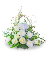 Safe Haven Heart Keepsake Sympathy Arrangement