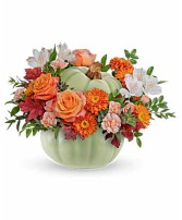 SAGE WHIMSY PUMPKIN CENTERPIECE