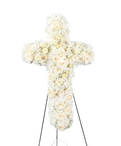 Sail to the Sky Cross Sympathy Arrangement