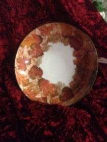 salad bowl w/flowers 