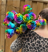 SALE Rainbow Coloured Roses Show your Pride!