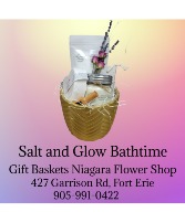 Salt and glow Bathtime. Gift Basket