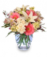 Valentine bliss fresh arrangement