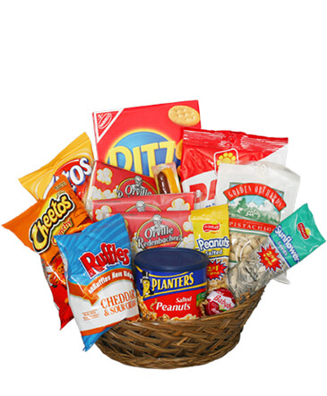 SALTY SNACKS BASKET Gift Basket in Richland, WA | ARLENE'S FLOWERS AND GIFTS