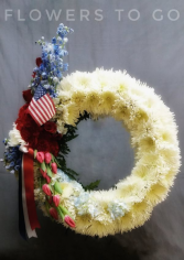 Salute  Funeral Standing Wreath