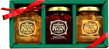 San Saba River Pecan Co Trio Gift Box