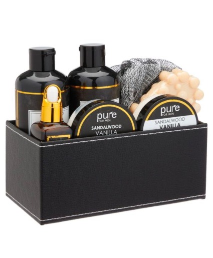 Sandalwood Vanilla Bath Gift Set Gift Basket