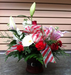 Santa Belt Arrangement Christmas