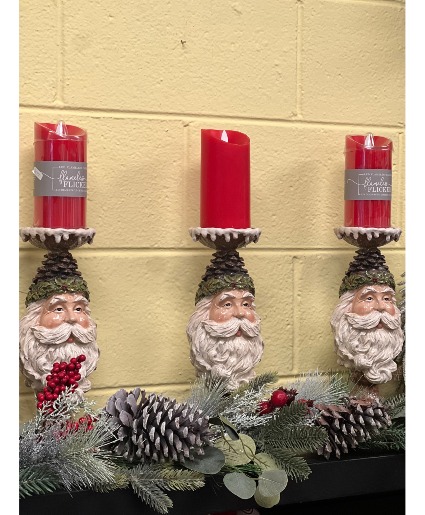 Santa Candle Stands 