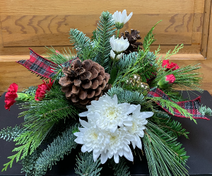 Santa Centerpiece in Yankton, SD | Pied Piper Flowers & Gifts Santa Centerpiece in Yankton, SD | Pied Piper Flowers & Gifts