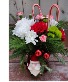 Santa Claus is Coming to Town Vase Arrangement 