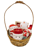 Santa Holiday Basket Gift Basket