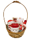 Santa Holiday Basket Gift Basket