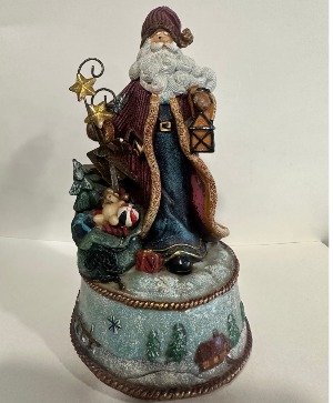Santa Music Box Ceramic