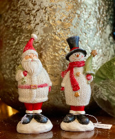 Santa or Snowman Figurine  