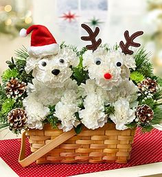 Santa & Rudolph a-DOG-able