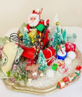 Santa Sleigh Scene Keepsake Holiday Gift