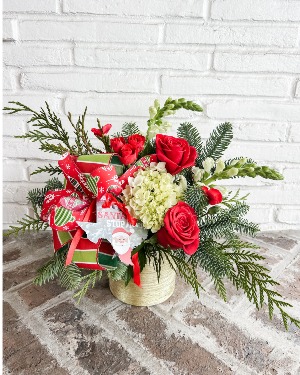 Santa Stop Here  Floral arrangement