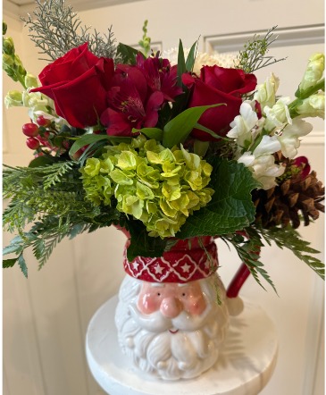 Santa Surprise Floral in Plymouth, MA | CAROLE'S FLOWERS AND GIFTS