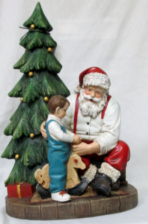 Santa with Boy Gift Item