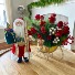 Santa with Gifts Bag & Sleigh Floral Arrangement & Santa