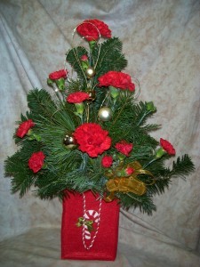 Santas Bag Christmas arrangement