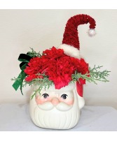 Santa's Hat of Cheer Christmas Flowers