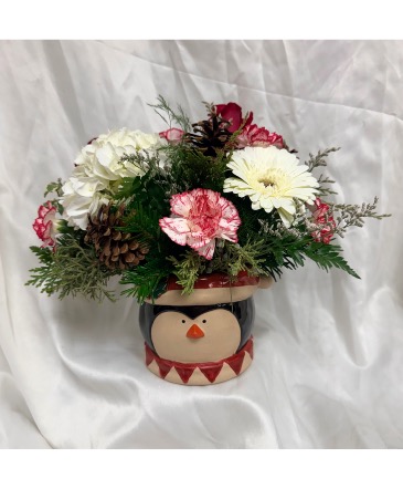 Santa’s Helper Christmas Arrangement in Cabot, AR | Petals and Plants Florist, Inc