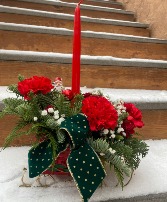 Santa's Holiday Sleigh Fresh Flowers