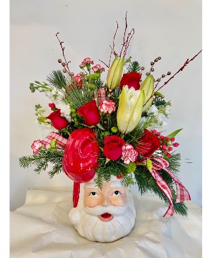 Santa's in Town Ceramic Santa Christmas