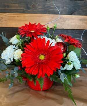 Santa's lil' Helper Fresh Flower arrangement